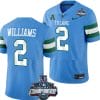 Dorian Williams Jersey #2 Tulane Green Wave 2022 ACC Football Championship Blue