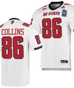 Dacari Collins Jersey #86 NC State Wolfpack 2023 Pop-Tarts Bowl Football White