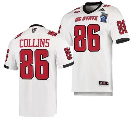 Dacari Collins Jersey #86 NC State Wolfpack 2023 Pop-Tarts Bowl Football White