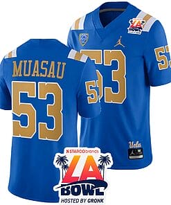 Darius Muasau Jersey #53 UCLA Bruins 2023 LA Bowl College Football Blue