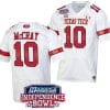 Drae McCray Jersey #10 Texas Tech Red Raiders Independence Bowl Patch Football 2023 White
