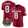 Dillon Gabriel Jersey #8 Oklahoma Sooners Allstate Red River Rivalry College Football Stitched Red