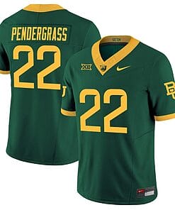 Dawson Pendergrass Jersey #22 Baylor Bears Vapor Limited College Football All Stitched Green