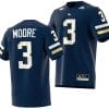 DJ Moore Jersey #3 Georgia Tech Yellow Jackets 2023 Premier Football Uniform Navy