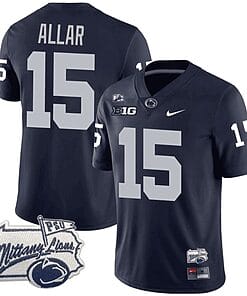 Drew Allar Jersey #15 Penn State Nittany Lions PSU Patch College Football All Stitched Navy