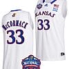 David McCormack Jersey #33 Kansas Jayhawks Basketball 2022 NCAA National Champions White