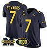 Donovan Edwards Jersey #7 Michigan Wolverines 1000 Wins Patch Vapor Limited Football Navy