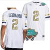 Dylan Leonard Jersey #2 Georgia Tech Yellow Jackets 2023 Gasparilla Bowl Patch Football White