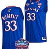 David McCormack Jersey #33 Kansas Jayhawks Basketball 2022 NCAA National Champions Royal