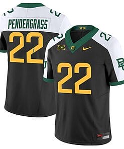 Dawson Pendergrass Jersey #22 Baylor Bears Vapor Limited College Football All Stitched Black Alternate