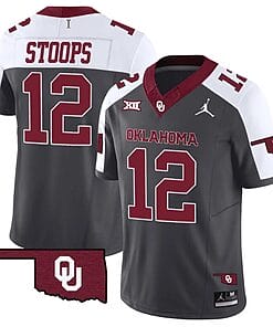 Drake Stoops Jersey #12 Oklahoma Sooners Vapor Limited College Football Stitched Special Anthracite