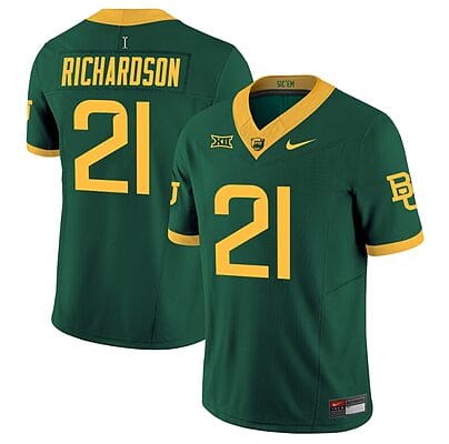 Dominic Richardson Jersey #21 Baylor Bears Vapor Limited College Football All Stitched Green