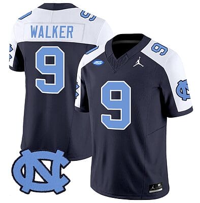 Devontez Walker Jersey #9 North Carolina Tar Heels Vapor Limited College Football Navy Alternate
