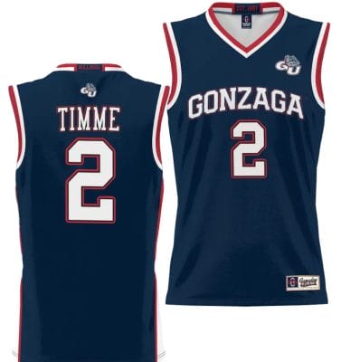 Drew Timme Jersey #2 Gonzaga Bulldogs NIL College Basketball Lightweight Black
