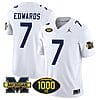 Donovan Edwards Jersey #7 Michigan Wolverines 1000 Wins Patch Vapor Limited Football White