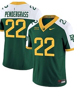 Dawson Pendergrass Jersey #22 Baylor Bears Vapor Limited College Football All Stitched Green Alternate