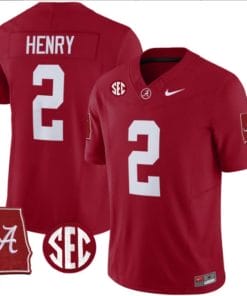 Derrick Henry Jersey #9 Alabama Crimson Tide Vapor Stitched Football Alabama Map Crimson