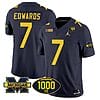 Donovan Edwards Jersey #7 Michigan Wolverines 1000 Wins Patch Vapor College Football Navy