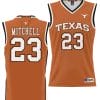 Dillon Mitchell Jersey #23 Texas Longhorns NIL College Basketball Lightweight Orange