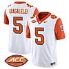 DJ Uiagalelei Jersey #5 Clemson Tigers Vapor Limited Acc Patch College Football Stitched Orange Sleeves
