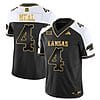 Devin Neal Jersey #4 Kansas Jayhawks Blackhawk Gold Vapor Football Alternate