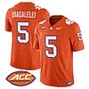 DJ Uiagalelei Jersey #5 Clemson Tigers Vapor Limited Acc Patch College Football Stitched Orange