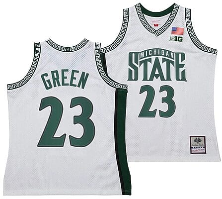 Draymond Green Jersey #23 Michigan State Spartans 125th Basketball Anniversary 1999 Throwback White