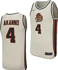 Dexter Akanno Jersey #4 Oregon State Beavers College Basketball Replica Uniform White