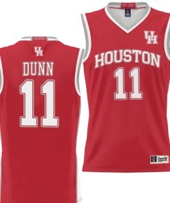 Damian Dunn Jersey #11 Houston Cougars NIL College Basketball Lightweight Red