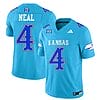 Devin Neal Jersey #4 Kansas Jayhawks Blackhawk Vapor Limited Football Old KU