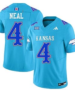 Devin Neal Jersey #4 Kansas Jayhawks Blackhawk Vapor Limited Football Old KU