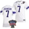 Dillon Johnson Jersey #7 Washington Huskies Allstate Sugar Bowl Patch 2024 College Football White
