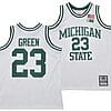 Draymond Green Jersey #23 Michigan State Spartans 125th Basketball Anniversary 1990 Throwback White