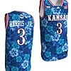 Dajuan Harris Jr Jersey #3 Kansas Jayhawks Bill Self Game College Basketball Blue Maui Strong
