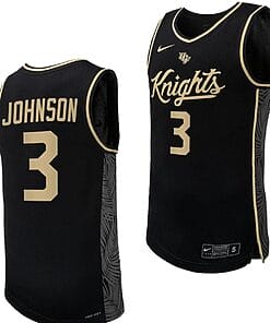 Darius Johnson Jersey #3 UCF Knights Replica College Basketball Uniform Black