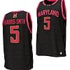 DeShawn Harris Smith Jersey #5 Maryland Terrapins College NIL Replica Basketball Black