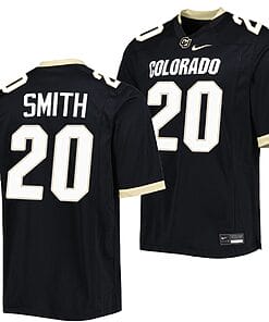 Deion Smith Jersey #20 Colorado Buffaloes College Football Untouchable Replica Black