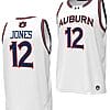Denver Jones Jersey #12 Auburn Tigers Replica College Basketball 2023-24 White