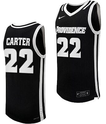 Devin Carter Jersey #22 Providence Friars Replica College Basketball Black Uniform