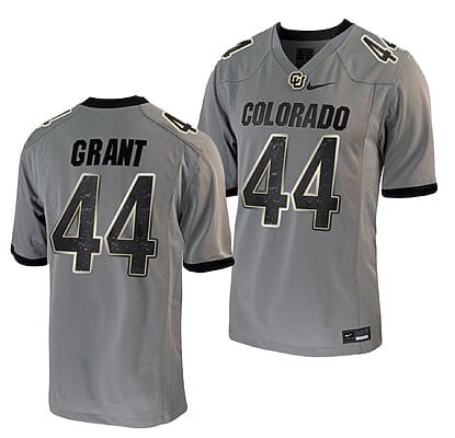 Devin Grant Jersey #44 Colorado Buffaloes College Football Untouchable Game Grey