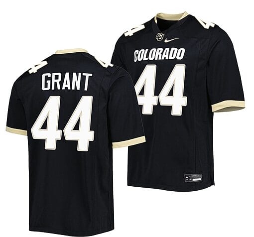 Devin Grant Jersey #44 Colorado Buffaloes College Football Untouchable Replica Black