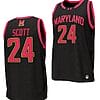 Donta Scott Jersey #24 Maryland Terrapins College NIL Replica Basketball Black
