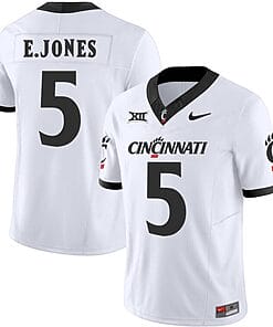 Emory Jones Jersey #5 Cincinnati Bearcats Vapor Limited College Football All Stitched White