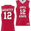 Evan Mahaffey Jersey #12 Ohio State Buckeyes College Basketball Lightweight Scarlet