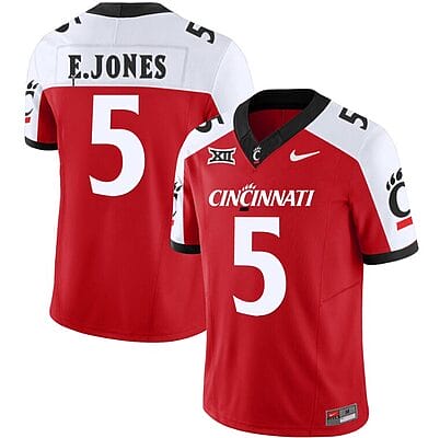 Emory Jones Jersey #5 Cincinnati Bearcats Vapor Limited College Football All Stitched Red Alternate
