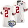 Emeka Egbuka Jersey #2 Ohio State Buckeyes Cotton Bowl Patch 2023 Football White