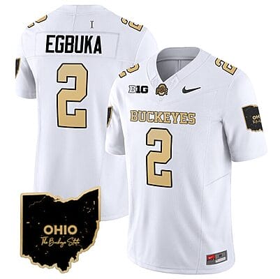 Emeka Egbuka Jersey #2 Ohio State Buckeyes College Football Stitched Special Vapor Limited White