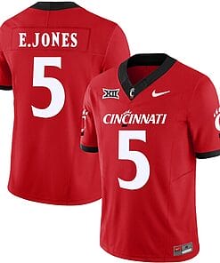 Emory Jones Jersey #5 Cincinnati Bearcats Vapor Limited College Football All Stitched Red