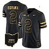 Emeka Egbuka Jersey #2 Ohio State Buckeyes College Football Stitched Vapor Limited Gold Ohio Patch Black Gold