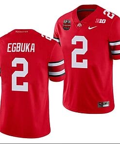 Emeka Egbuka Jersey #2 Ohio State Buckeyes Ohio Stadium Patch College Football Scarlet